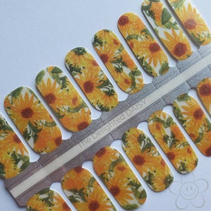 Totally Sunflowers Nail Wraps, Nail Stickers, Nail Art