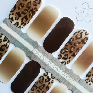 Ombre Cheetah-nagelfolie: eenvoudige doe-het-zelf-nagelkunst