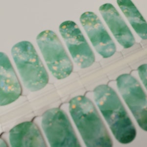 Aquatic Bliss Nail Wraps, Nail Strips, Nail stickers, Nail Art
