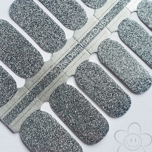 Starry Night Glitter Nail Wraps: Non-Toxic Nail Art Stickers
