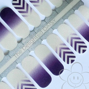 Ombre Chevron Shimmer Nail Wraps: Easy DIY Nail Art