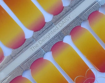 Summer Sunset Nail Wraps, Nail Stickers, Nail Art