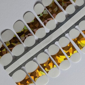 Glamorous Gold French Tips Nail Wraps, Nail Strips, Nail Stickers, Nail Art