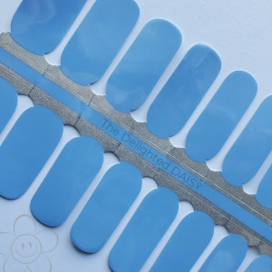 Delightful Blue Nail Wraps, Nail Strips, Nail Stickers, Nail Art