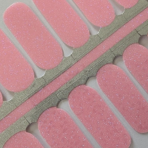 Pink sparkle Nail Wraps, Nail Strips, Nail Stickers, Nail Art