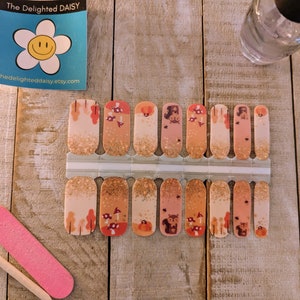 Fall Leaves Nail Wraps: Non-Toxic Nail Art Stickers