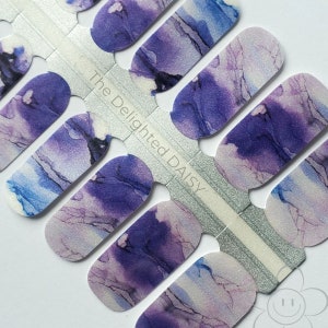 Purple Haze Nail Wraps: Ungiftige DIY Nail Art Sticker