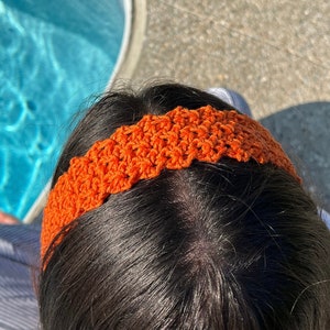 SUMMER HEADBAND, Handmade Cotton Crochet