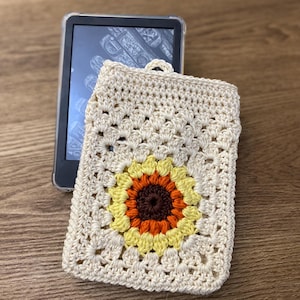 Crochet Sunburst Kindle Cover, Sleeve, Case - Customizable, Handmade, Cotton