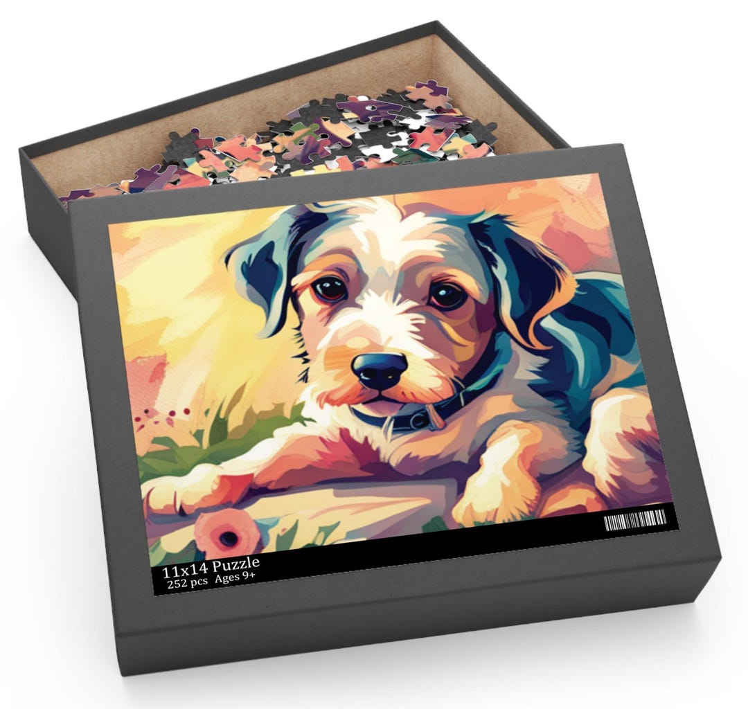 Adorable Puppy Love Puzzles (available in 120, 252, and 500-colorful ...