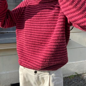 Knitting pattern Alma Sweater English Raglan Sweater Digital Knitting Pattern