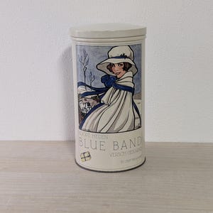 Tin Can Can Blue Band Holland Vintage