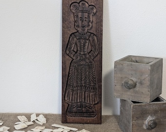 Old speculaas mold made of wood