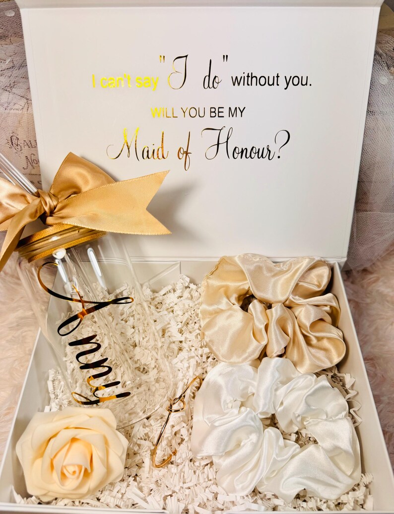 Maid of Honor Proposal Box, Bridesmaids Gifts, Matron of Honor Gift Box — free download