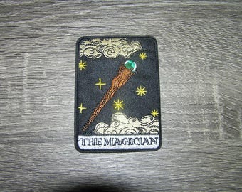 The Magician Tarot Card Wizard Magic Embroidered Iron On Patch 2.5" x 3.5"