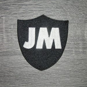 John Madden Silver & Black Memorial Jersey Patch Embroidered Iron On 3.75" x 4"