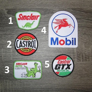 Oil & Gas, Motor Oil, Gas Station Embroidered Iron On Patch