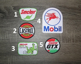 Oil & Gas, Motor Oil, Gas Station Embroidered Iron On Patch