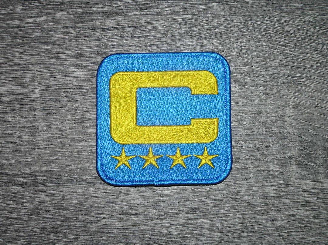 Powder Blue Captain C Patch 4 Star (all Gold) Embroidered Iron on Patch ...