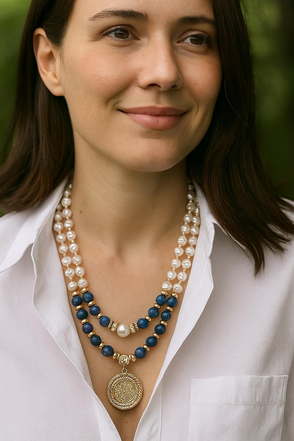 La Collana Fatta A Mano Fatta Delle Perle Variopinte Luminose Merino Naturali Asciutte Della Lana Feltro Ha Asciugato Le Palle 97767414 - Foto 4