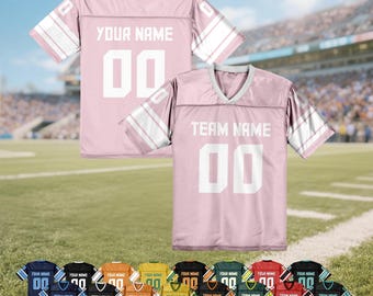Camiseta de fútbol personalizada para mujeres, hombres, jóvenes y niños. Camiseta de fútbol personalizada con nombre y número del equipo. Uniforme para el día del partido para aficionados al fútbol.