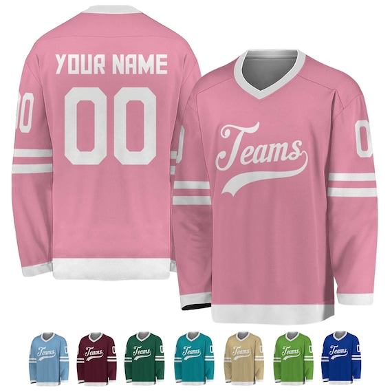 Custom Ice Hockey Jersey for Men Women Youth Kids, Personalized Hockey Shirt, Hockey Team Uniform Printed Team Name Number, Hockey Fans Gift