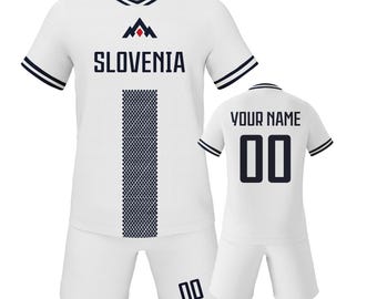 Österreichischer benutzerdefinierter Kinder-Fußballtrikot-Satz, personalisierter Fußball-Trikot mit gedruckter Namensnummer, Fußball-Team-Jogginganzug für Jungen- und Mädchenfans, Geschenk