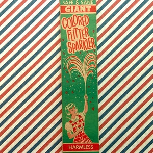 Vintage Unused Box of 4th of July Sparklers Giant Colored Flitter Fireworks