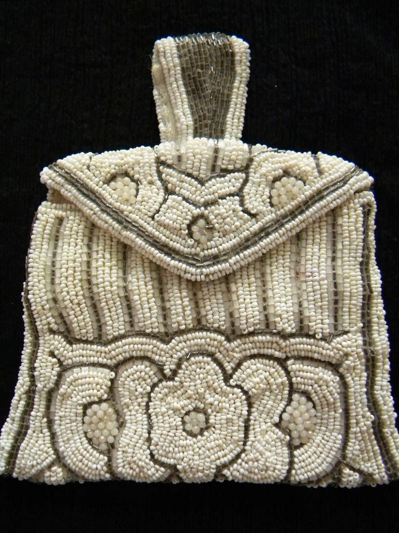 Antique Beaded Belt Purse