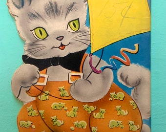 Vintage Tom Kitten's Coloring Book Saalfield 1940s Barely Used