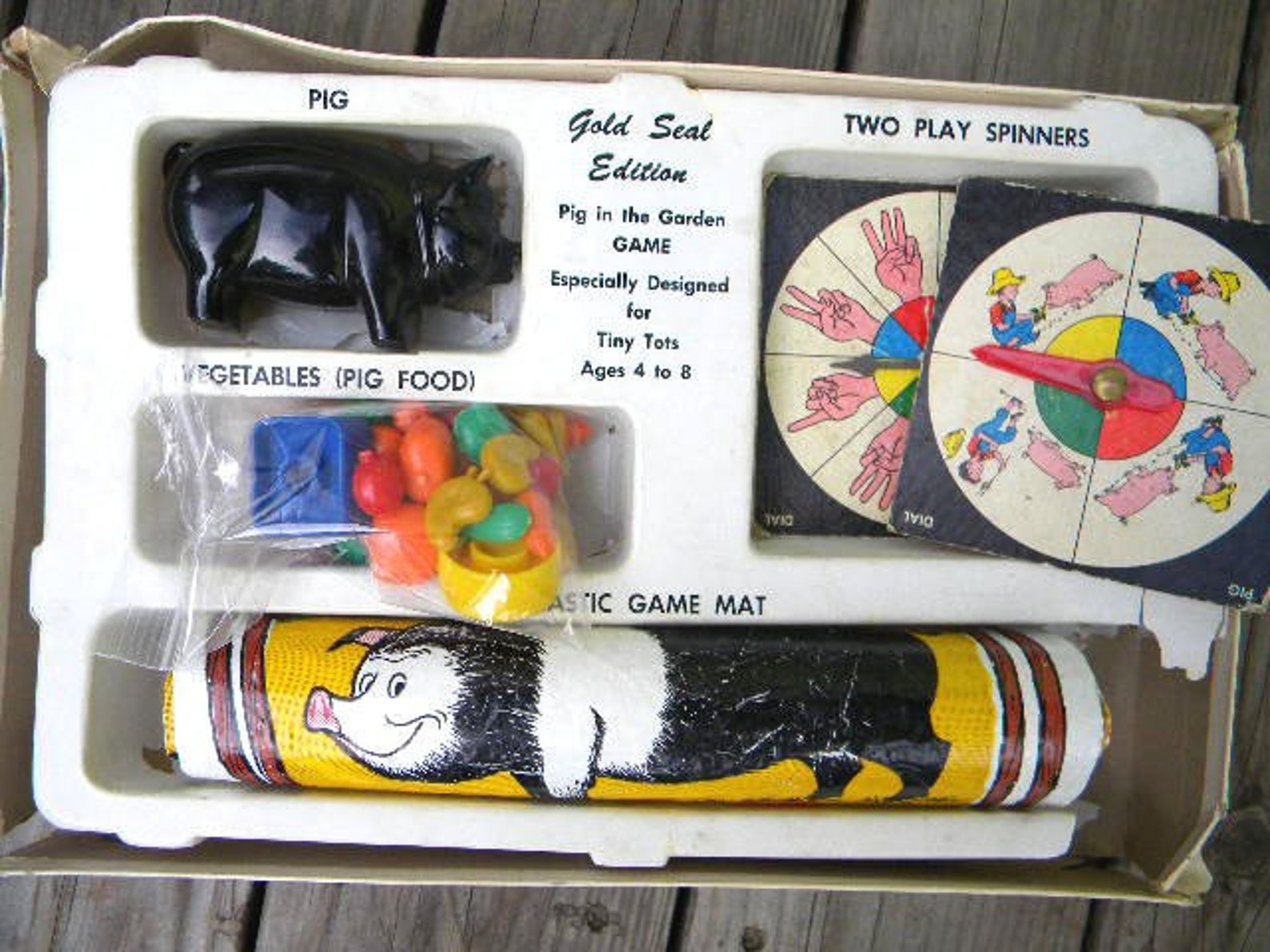 Vintage Pig in the Garden Game Etsy