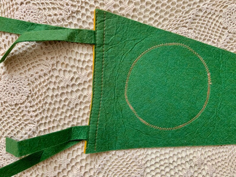 Vintage Story Land Pennant Humpty Dumpty Flag New Hampshire Felt Souvenir