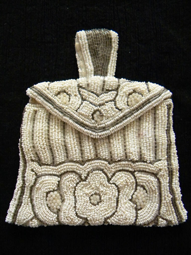 Antique Beaded Belt Purse