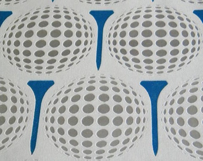 Vintage Mod Wallpaper Roll With Flocked Golf Balls - Etsy