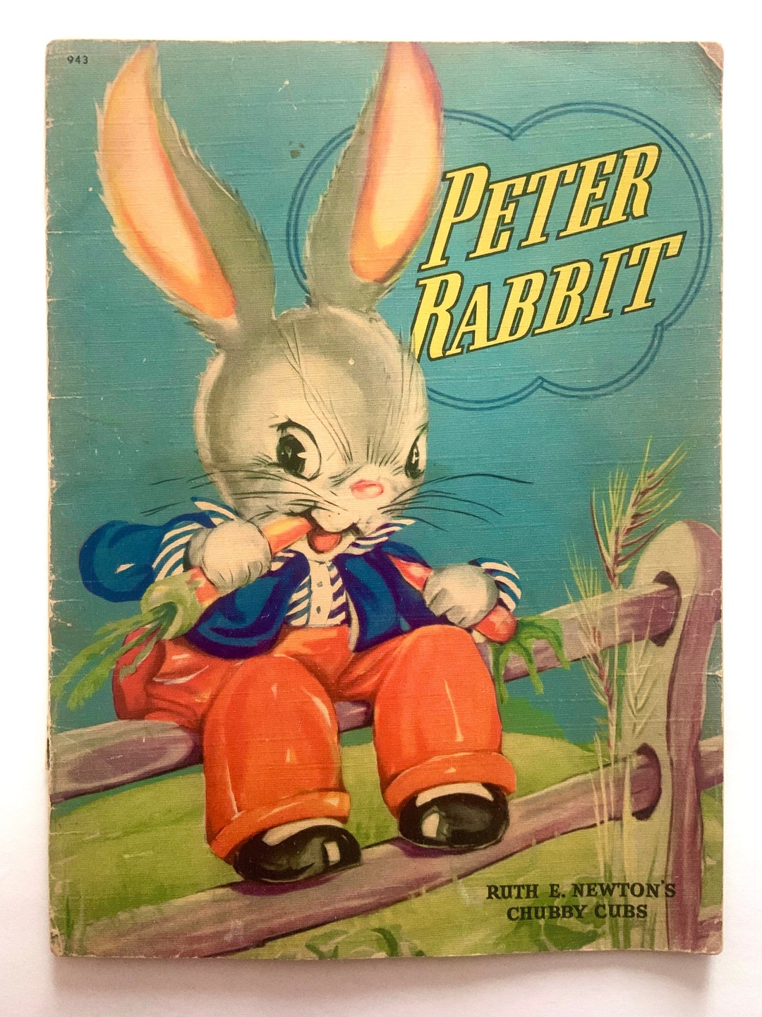 Vintage Oversized Peter Rabbit Book Easter Display Ruth E Newton Chubby ...