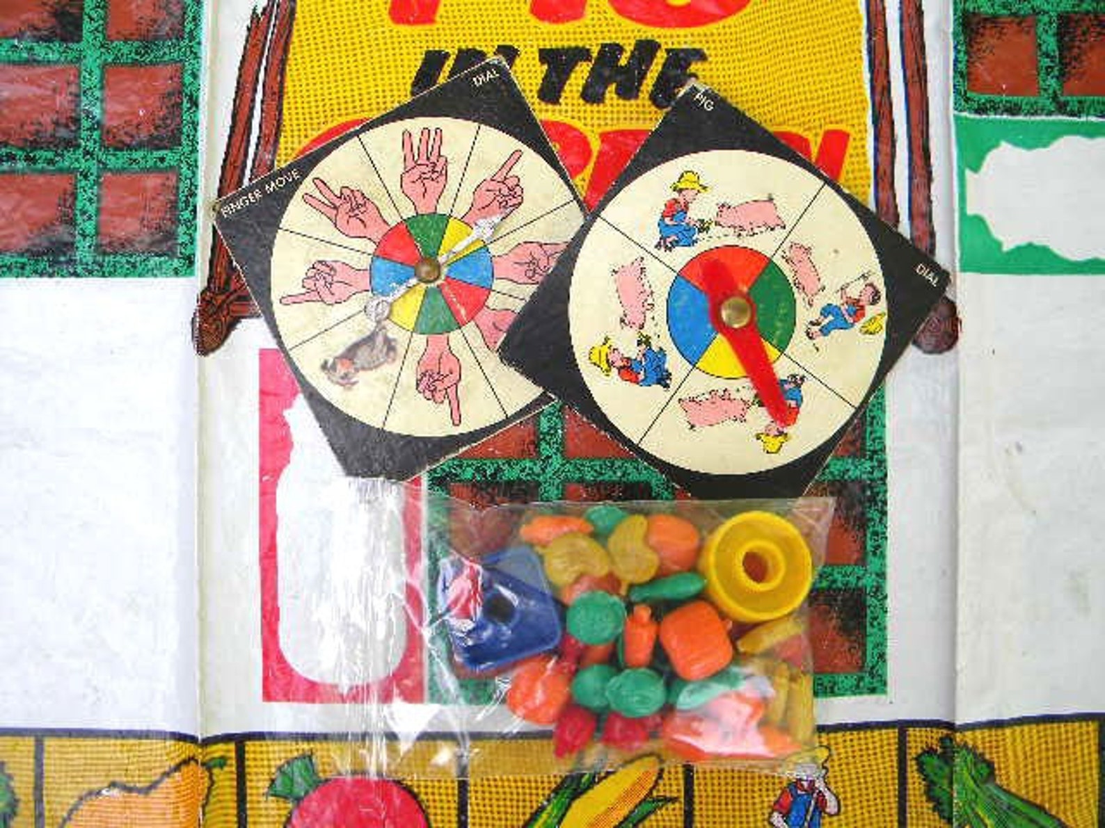 Vintage Pig in the Garden Game Etsy