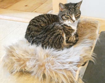 Shaggy Hammock Cat Bed -- Comfy and Easy to Clean!