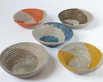 Handwoven African Sturdy Storage Decor basket - fruit bowl, multipurpose