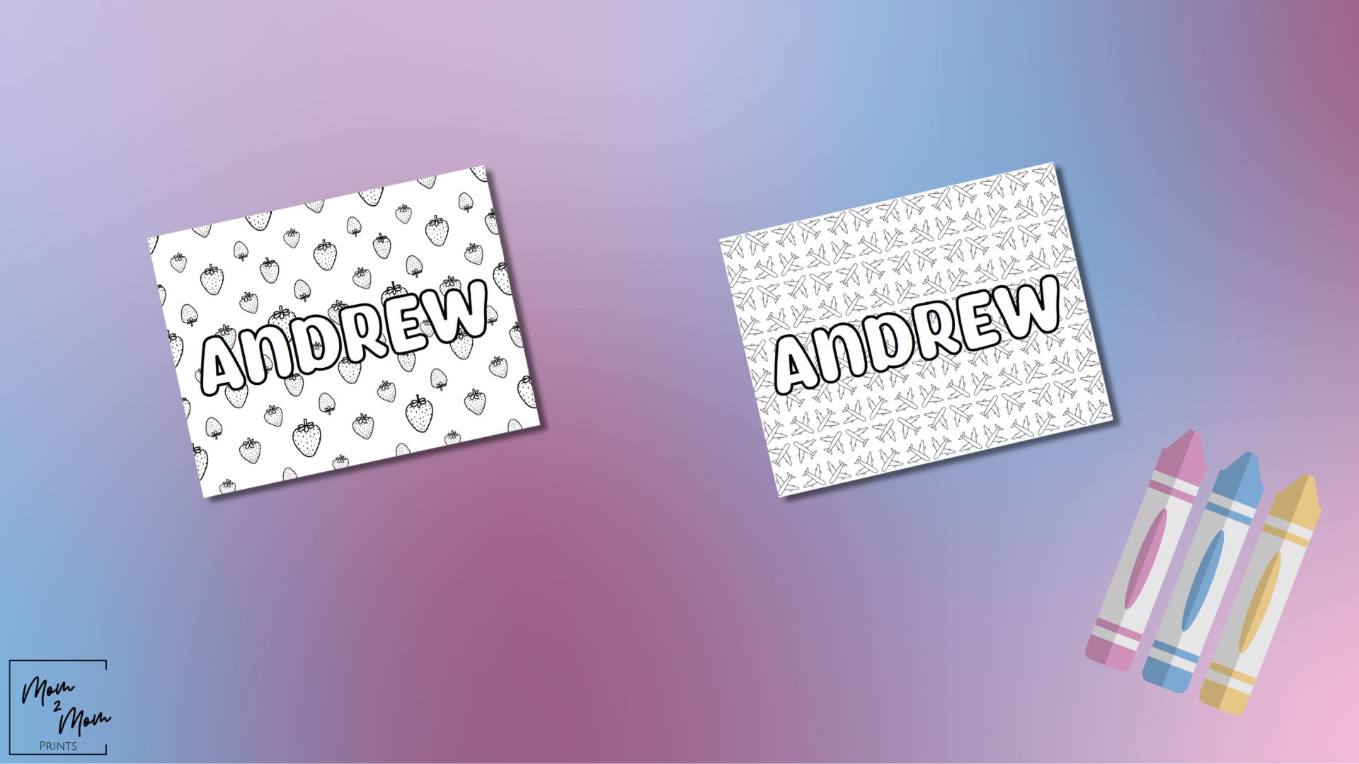 Custom Name Coloring Page Digital Template for Kids | Personalized ...