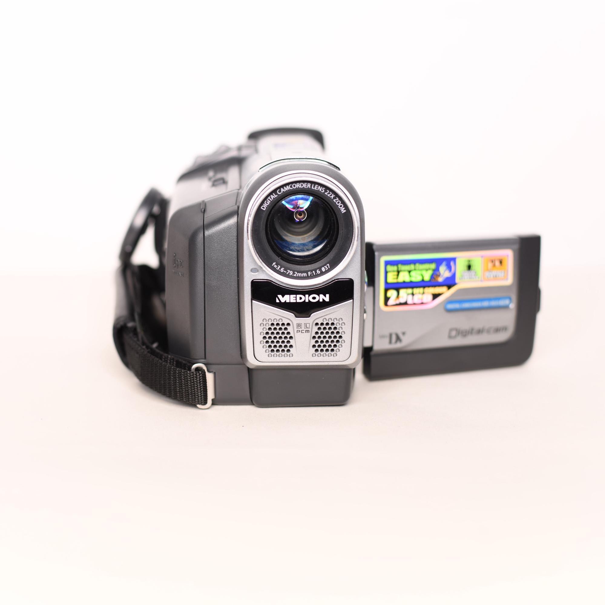 Medion Mini DV MD9035n camcorder videocamera inclusief cameratas  staat A volledig functioneel vintage