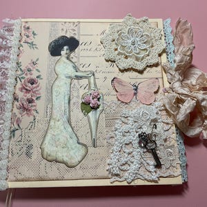 Beautiful keepsake folder, altered file folder, keepsake card holder, memory storage, bridal keepsake book, birthday keepsake book