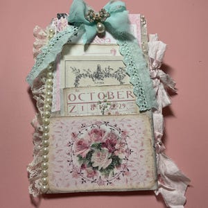 Lovely Shabby Chic Tag Folder, Tags, Ephemera Filder,