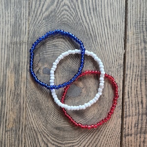 Fourth of July bracelets | Red, white and blue bracelets