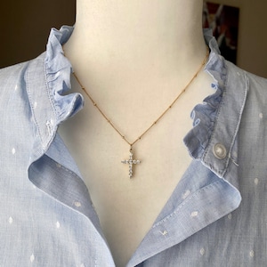 Cross Pendant Necklace, Cubic Zirconia, Swarovski Crystal…Ready to Ship