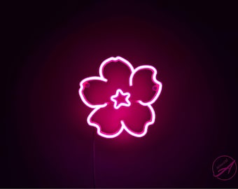 Körsbärsblomslampa med LED-ljus - Vit form Sakura-rumsinredning, Anime-sovrumsinredning, Japansk present till henne - Blommor, vårdekor, Japandi Zen