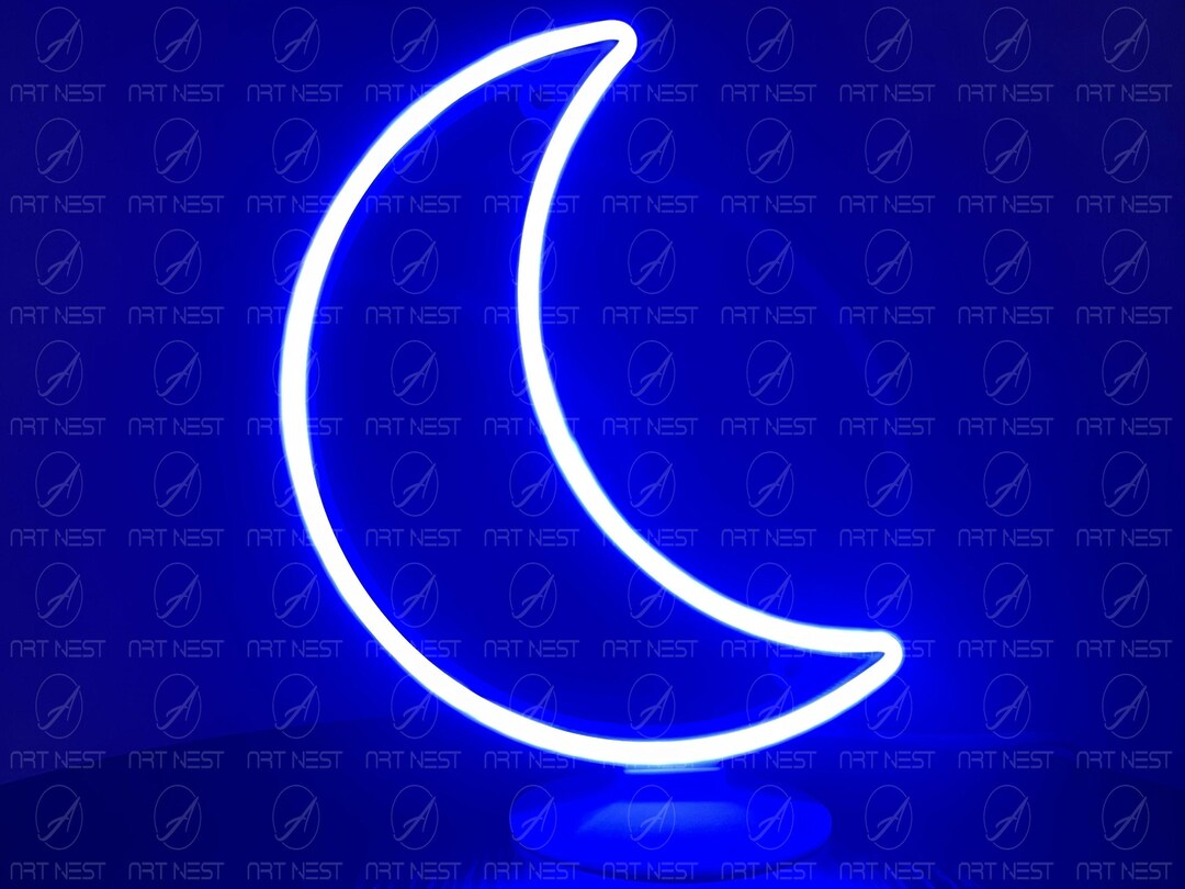 Led Neon Moon Moon LED Neon Sign - Cozy Bedroom Decor, Dreamy Night Lamp - Etsy