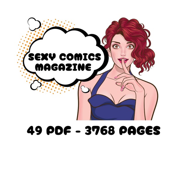 Sexy Comics Magazine,Adult Comics Magazine,Erotic Comics,Vintage Comics Magazine, Erotic Vintage Nude Cartoon Magazine, 49 PDF, 3768 Pages,