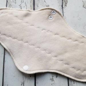 7 8 9 10 12 14 16 18 Inch Natural Organic Bamboo Velour Cloth Menstrual Pad Feminine Hygiene