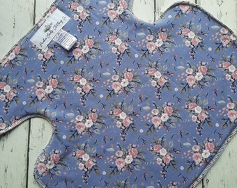 One Size Newborn Organic Winged Prefold Cloth Diaper Stretchy Preflat Adelaide Floral