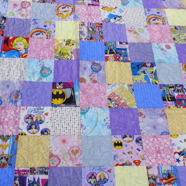 Full size supergirl quilt